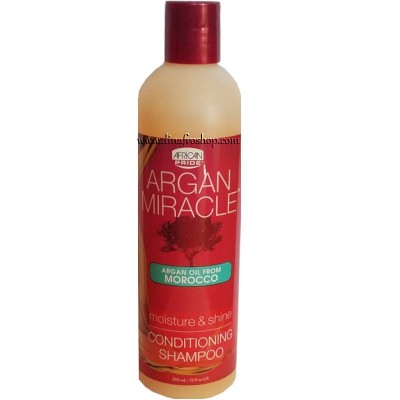Argan Miracle Conditioning shampoo Shampooing hydratant African Pride 355 ml