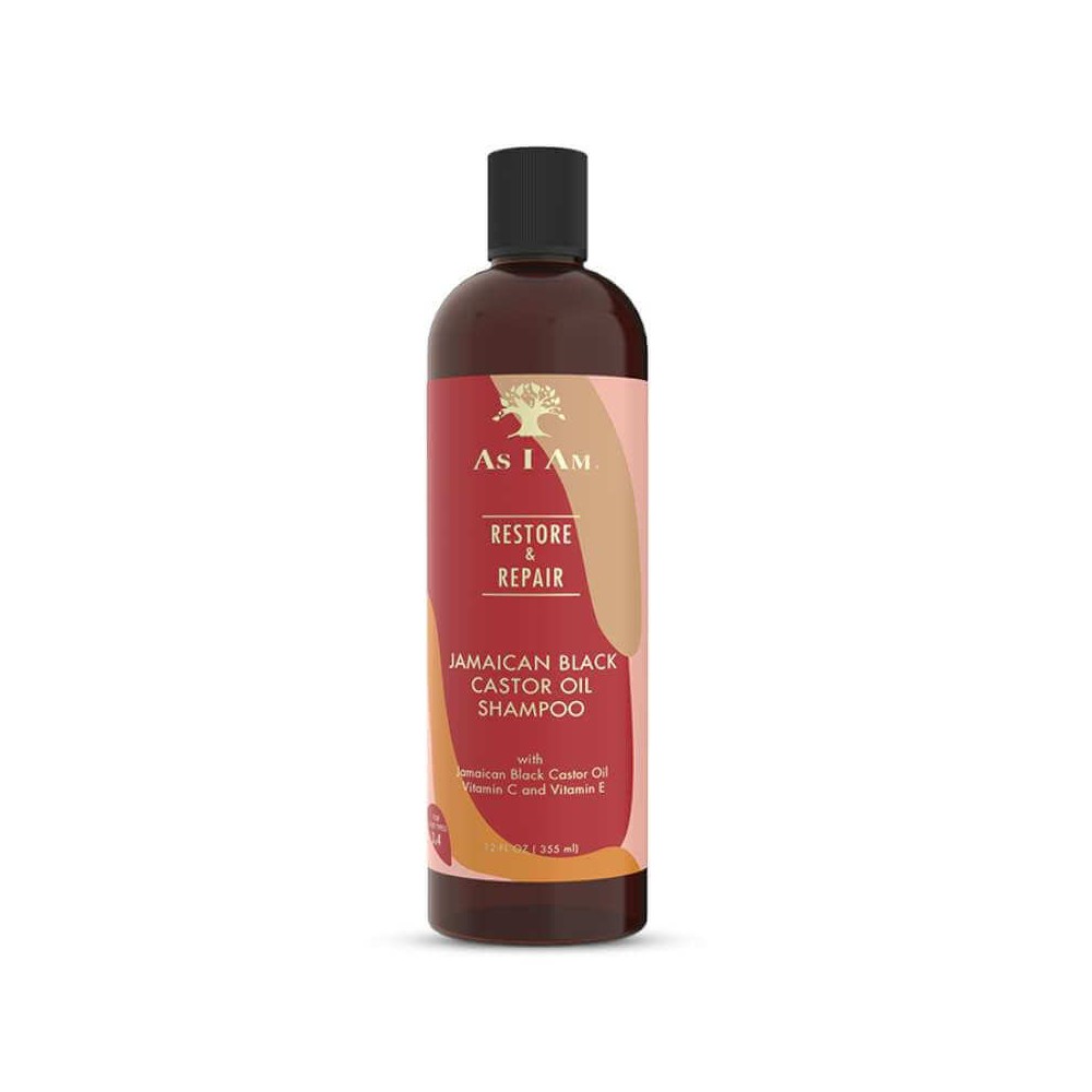 Jamaican Black Castor Oil Shampoo (shampooing réparateur) AS I AM 355 ml