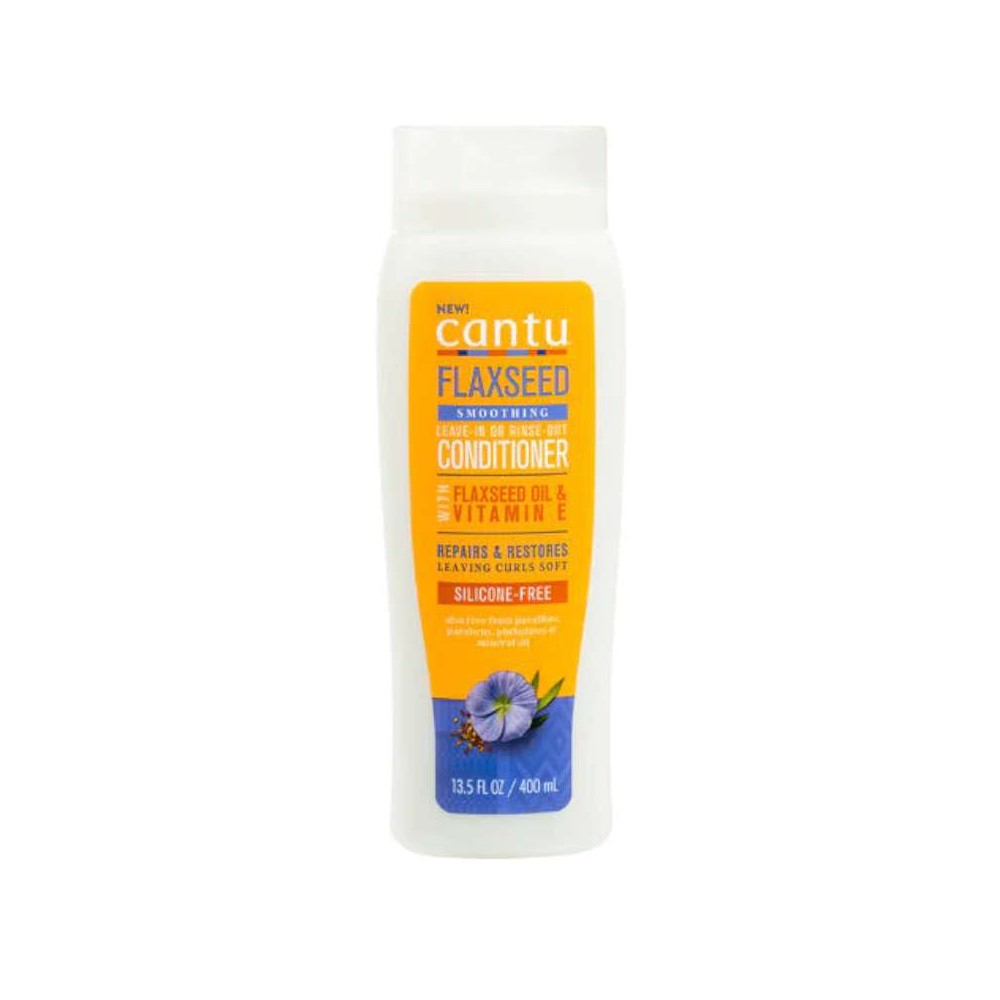 Cantu Flaxeed Smoothing Leave-In or Rinse Out Conditioner (après-shampooing sans rinçage aux graines de lin et karité)