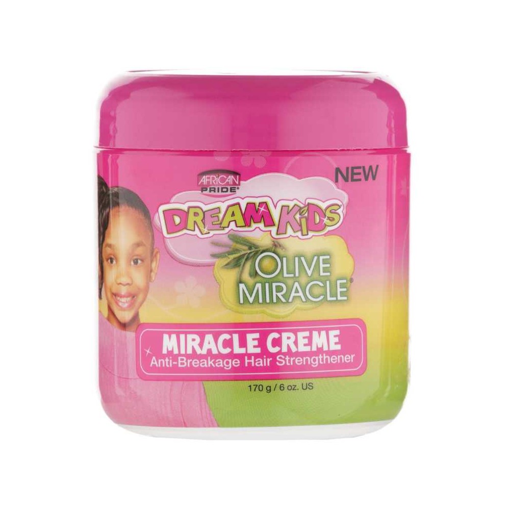 African Pride Dream Kids Olive Miracle Miracle Creme (crème hydratant fortifiant ant-casse)