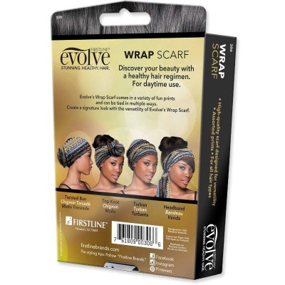 Foulard de tête wrap scarf Evolve motif tribal