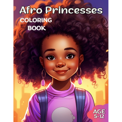 Livre de coloriage Afro Princesses
