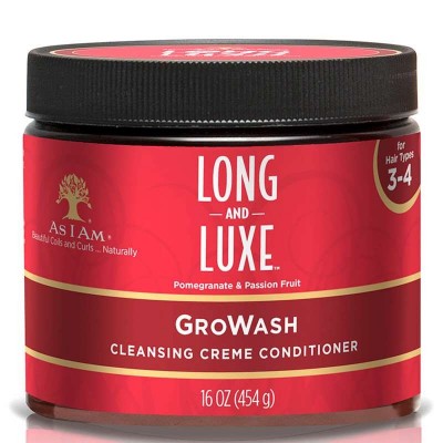 AS I AM  Long and Luxe GroWash Conditioner (Crème conditionneur lavante) 454g