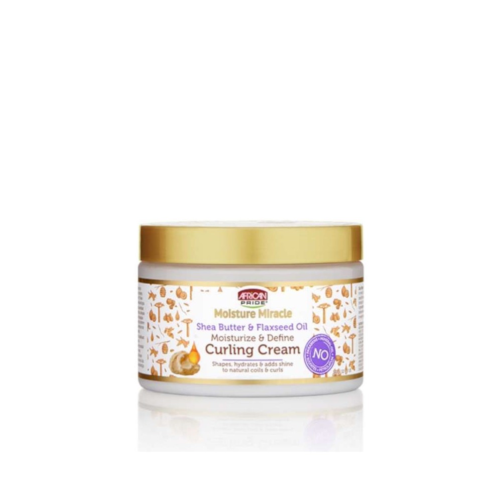 Moisture Miracle Shea Butter & Flaxseed Oil Curling Cream (Crème définition de boucle)-African Pride