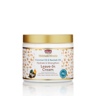 Moisture Miracle Coconut Oil & Baobab Oil Leave-In Cream ( Crème sans rinçage) African Pride